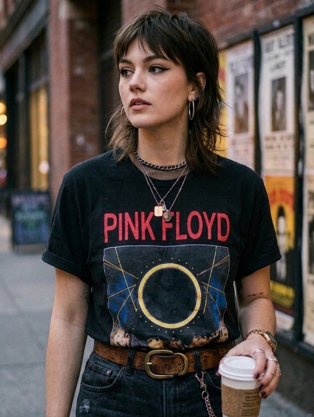 Pink Floyd Unisex Graphic Band Tee Size L 90s Grunge Punk Indie Sleeze Festival